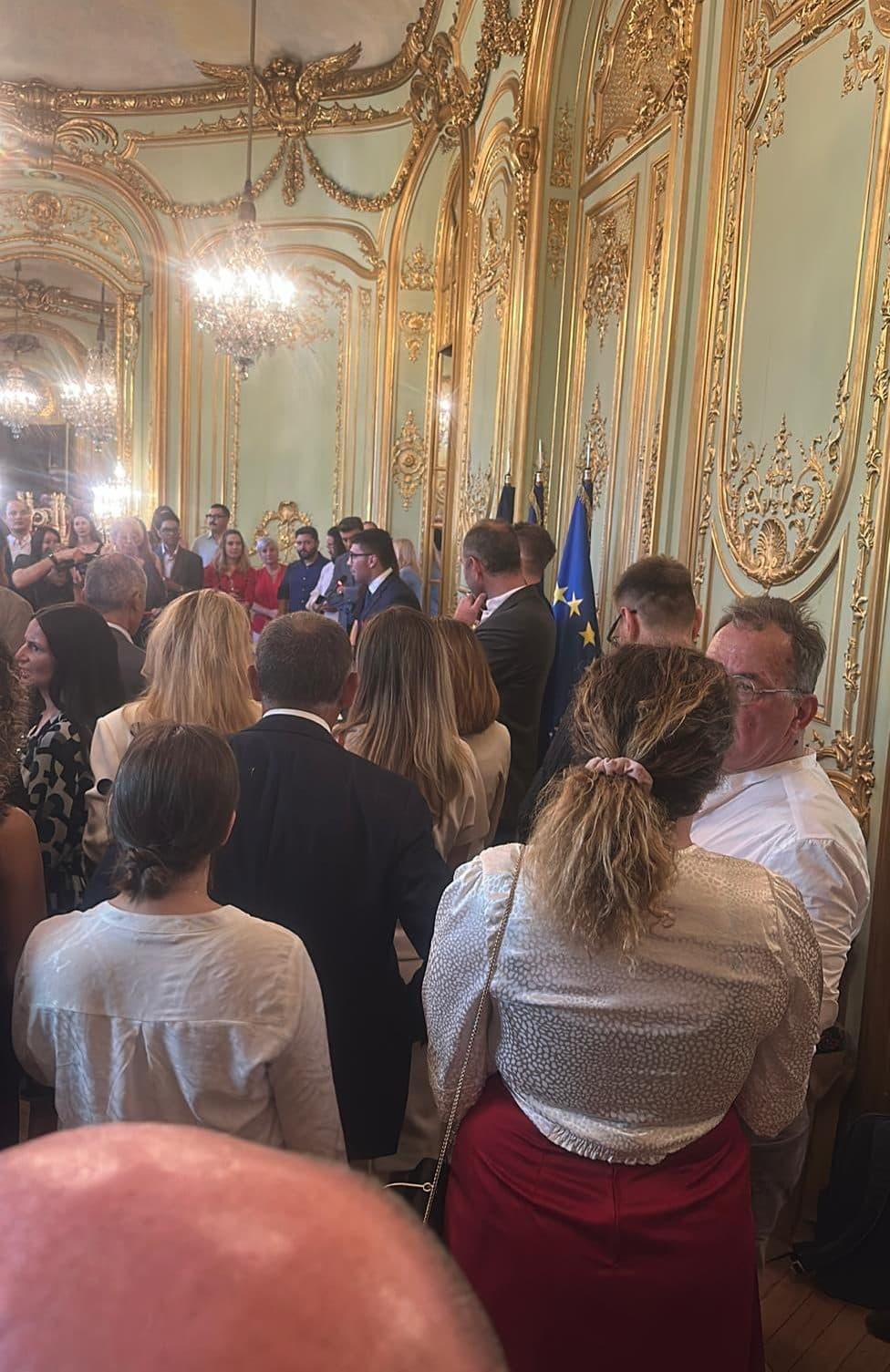 Réception institutionnelle dans les salons de l'Ambassade de Roumanie à Paris