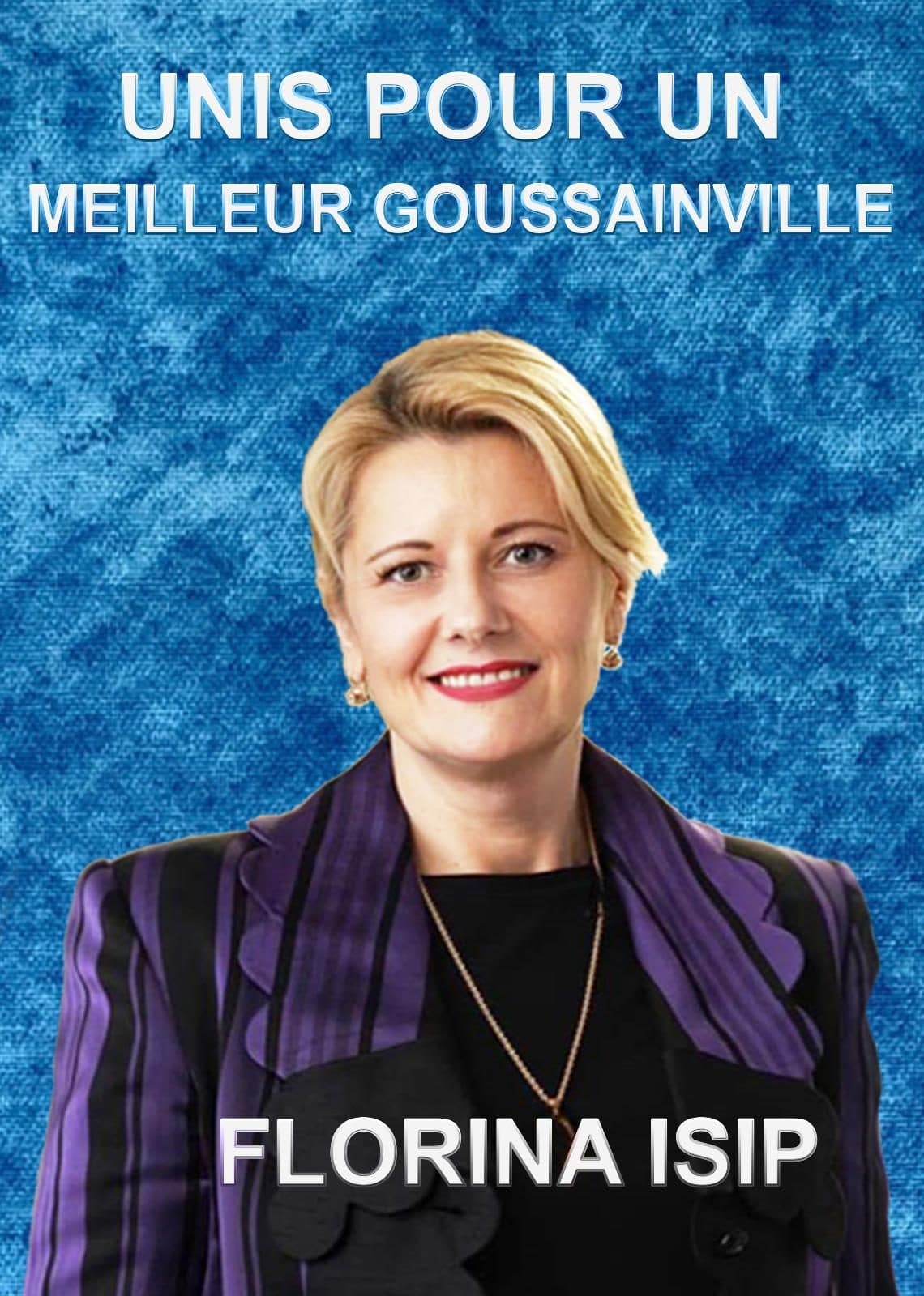 Affiche de campagne « Unis pour un meilleur Goussainville » avec Florina Isip